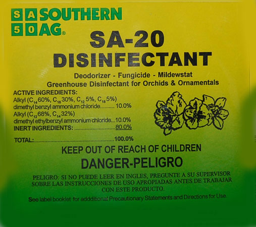 SA-20 Plant Disinfectant, 8 oz or 16 oz jug