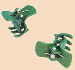 Cymbidium Stem Clips, Green or Orange, Dozen