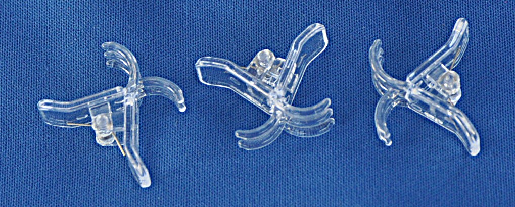 Stem Clips, Green or Orange, Dozen