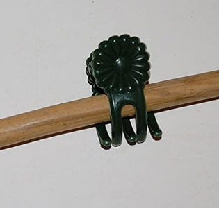 green bamboo stake, with daisyclip