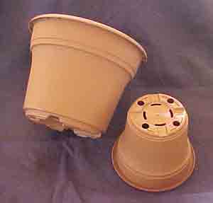 Orchid Pots 4 inch  Terra Cotta Color Plastic