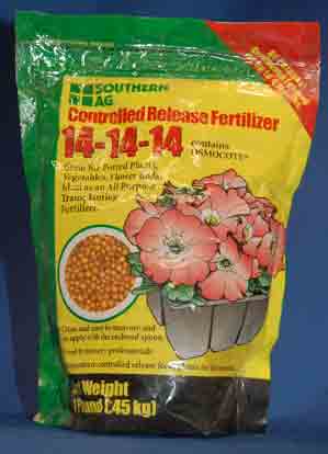 Fertilizer, controlled release 14-14-14