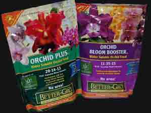 Urea Free Orchid Food <br /> Orchid Plus  20-14-13 and          <br /> Orchid Bloom Booster 11-35-15